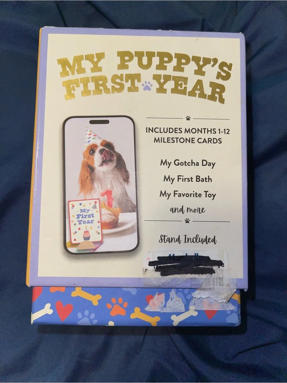 My Puppy’s First Year 48 Milestone Cards - Purple